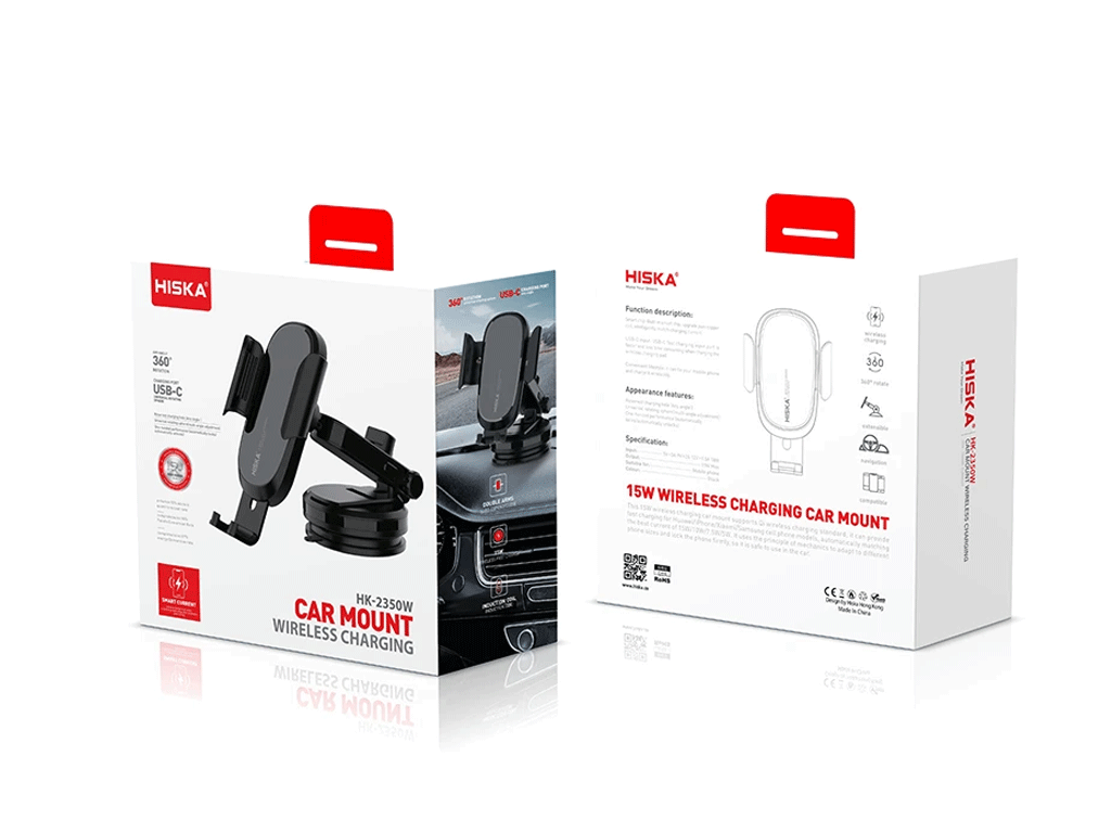 پایه نگهدارنده و شارژر بی‌سیم گوشی موبایل هیسکا مدل HK-2350W