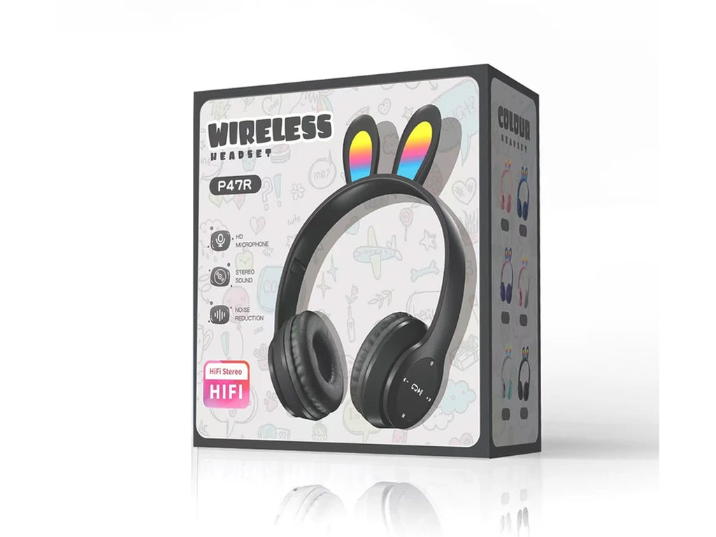 هدفون بلوتوثی طرح خرگوش مدل P47R