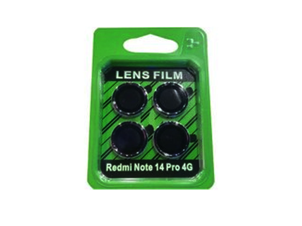محافظ لنز دوربین مدل یک تیکه مناسب برای گوشی موبایل شیائومی Redmi Note 14 Pro 4G - مشکی