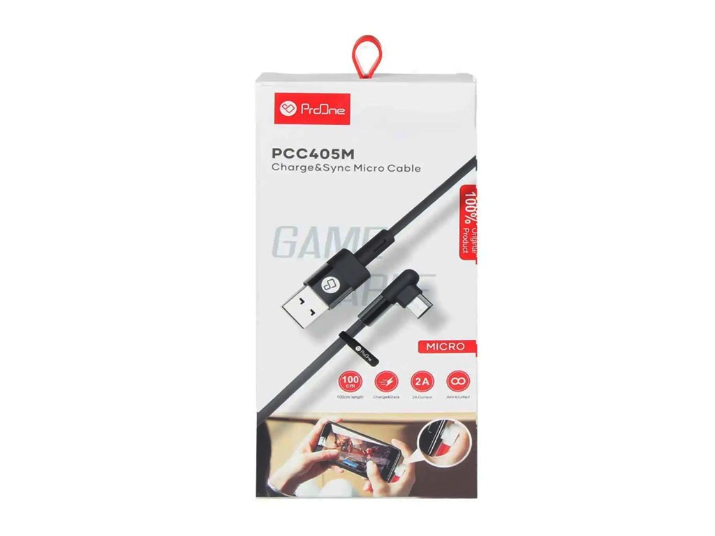 کابل شارژ پرو وان Type-A به Micro-USB مدل PCC405M با طول 1 متر