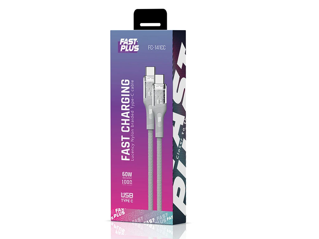کابل تبدیل USB-C به USB-C فست پلاس مدل FC-141AC